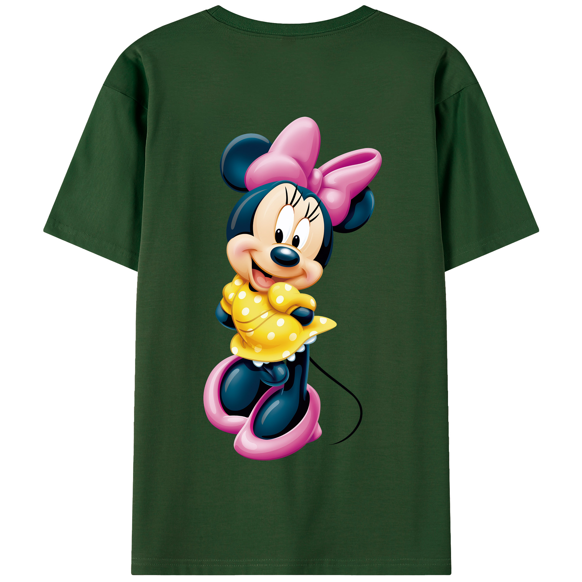 （画像用） ミッキーマウス Mickey Mouse 綿100％半袖Tシャツ（背面プリント）